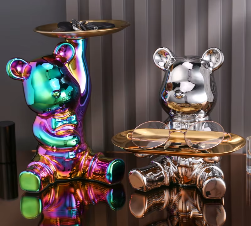 Guérip Color Plated Bear Storage Sculpture
