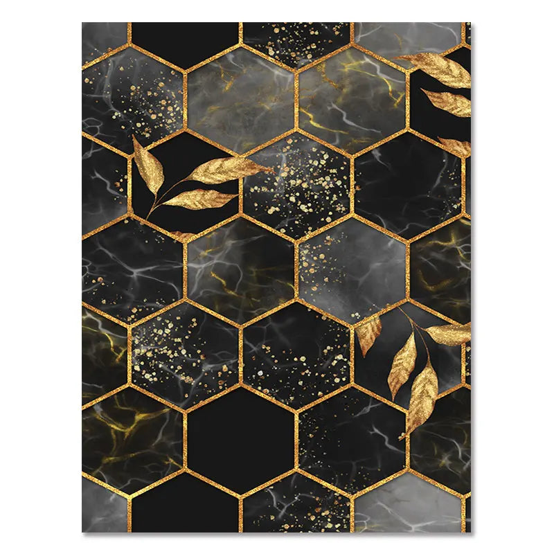 Guérip Abstract Art Print Wall Art Decor Black White