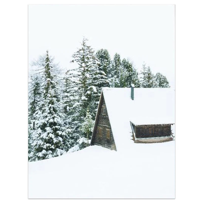 Guérip Nordic Moose Posters and Prints Winter Animal Snow Wall Art Forest