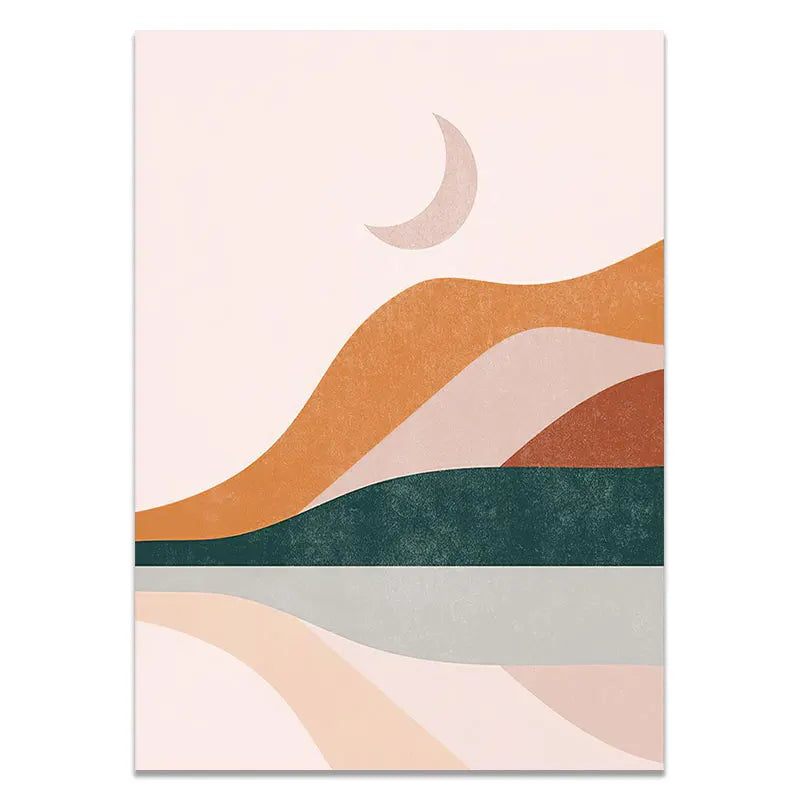 Abstract Horizon Diptych Canvas Art