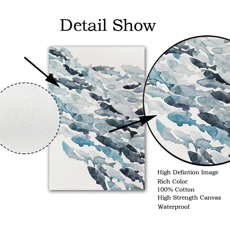 Guérip Nordic Simple Abstract Fish Group