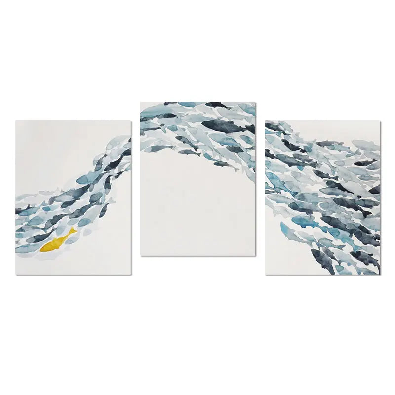 Guérip Nordic Simple Abstract Fish Group