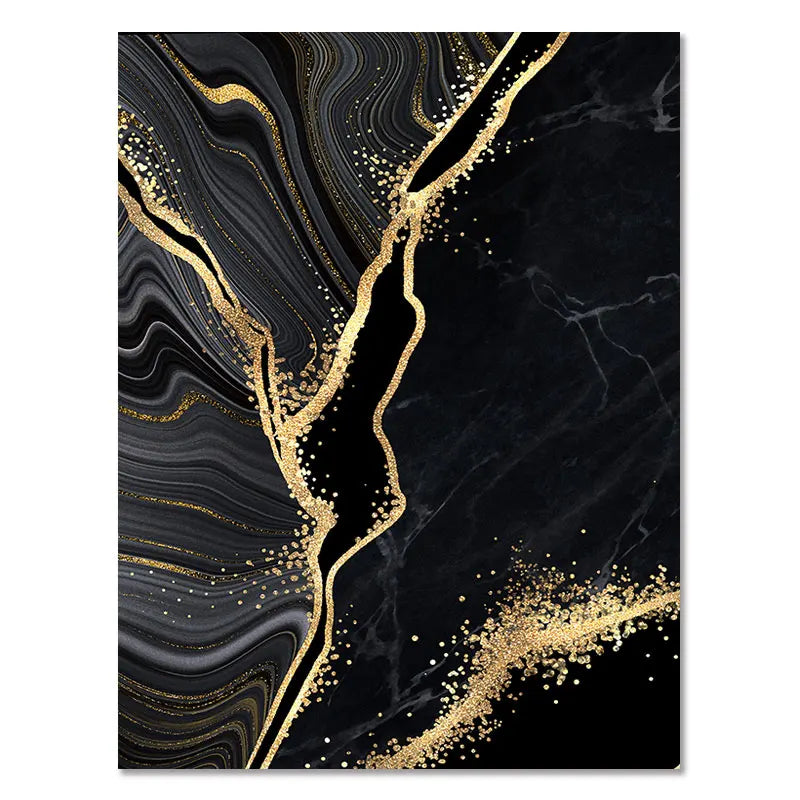 Guérip Abstract Art Print Wall Art Decor Black White