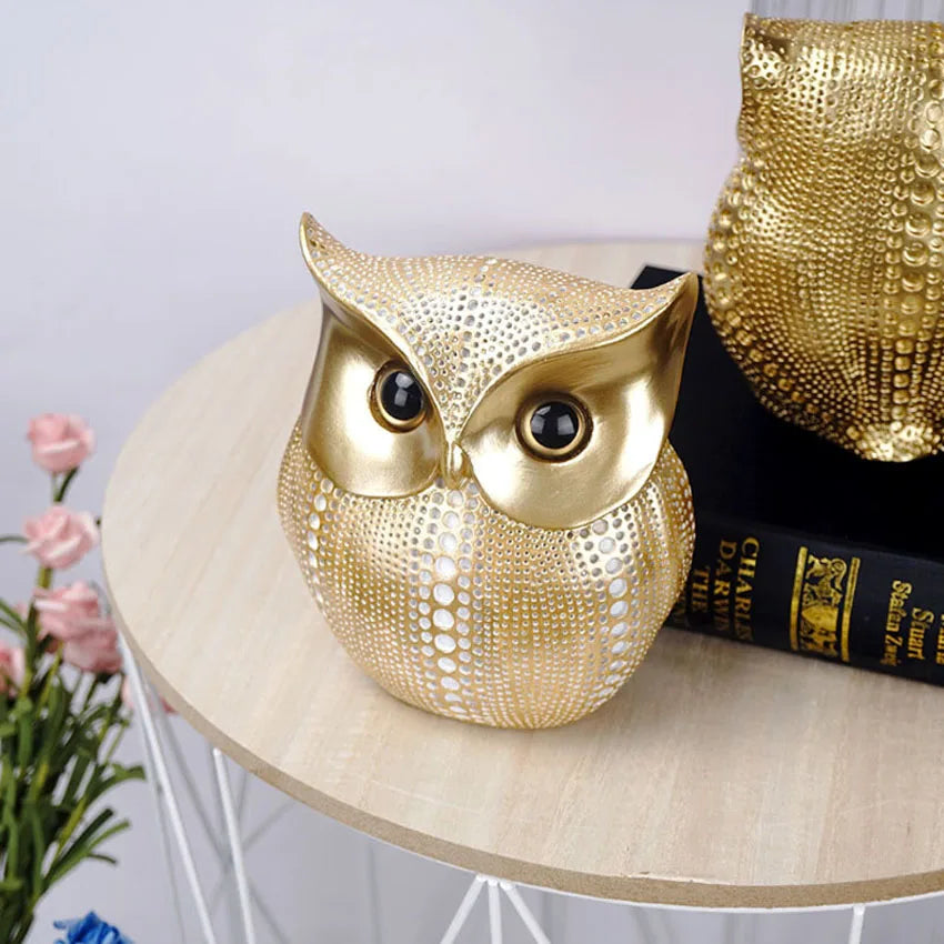 Pointillist Owl Sculptural Object