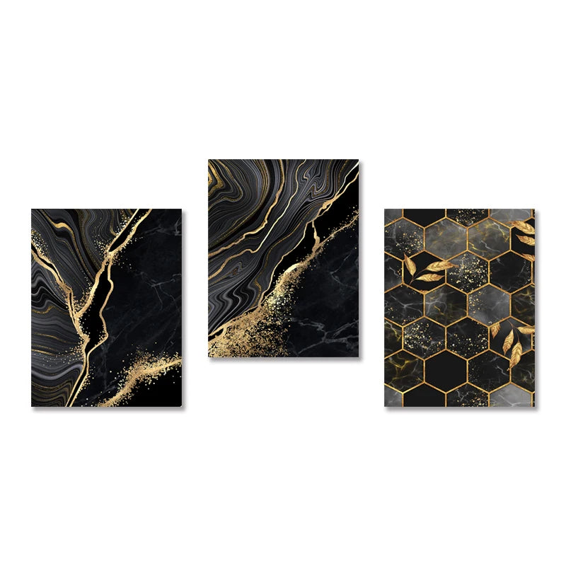 Guérip Abstract Art Print Wall Art Decor Black White