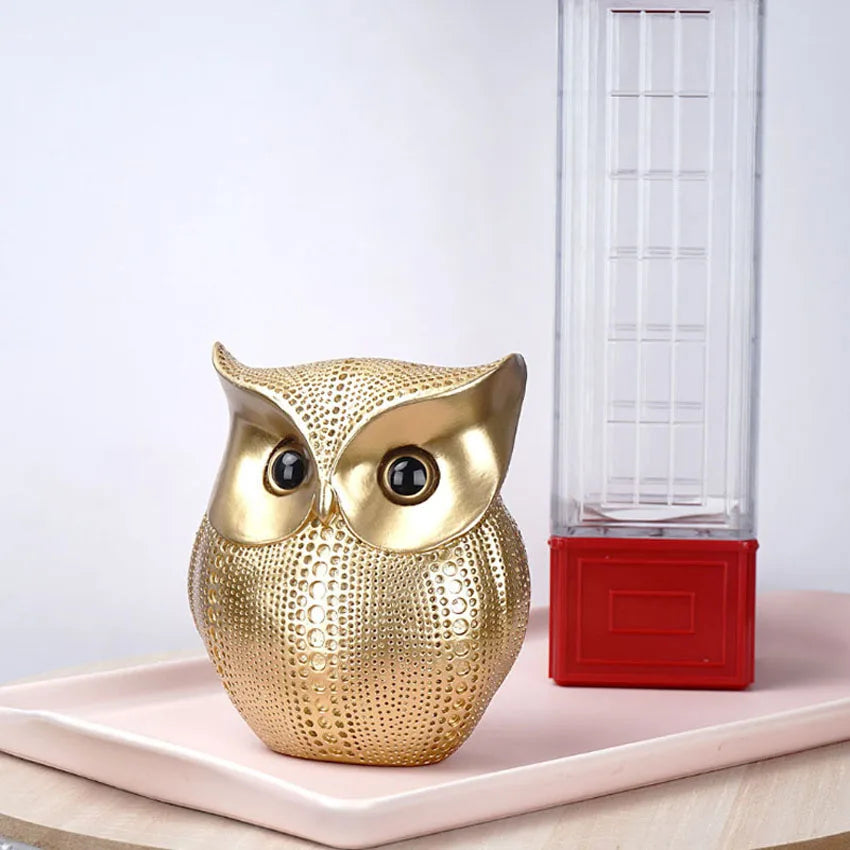 Pointillist Owl Sculptural Object