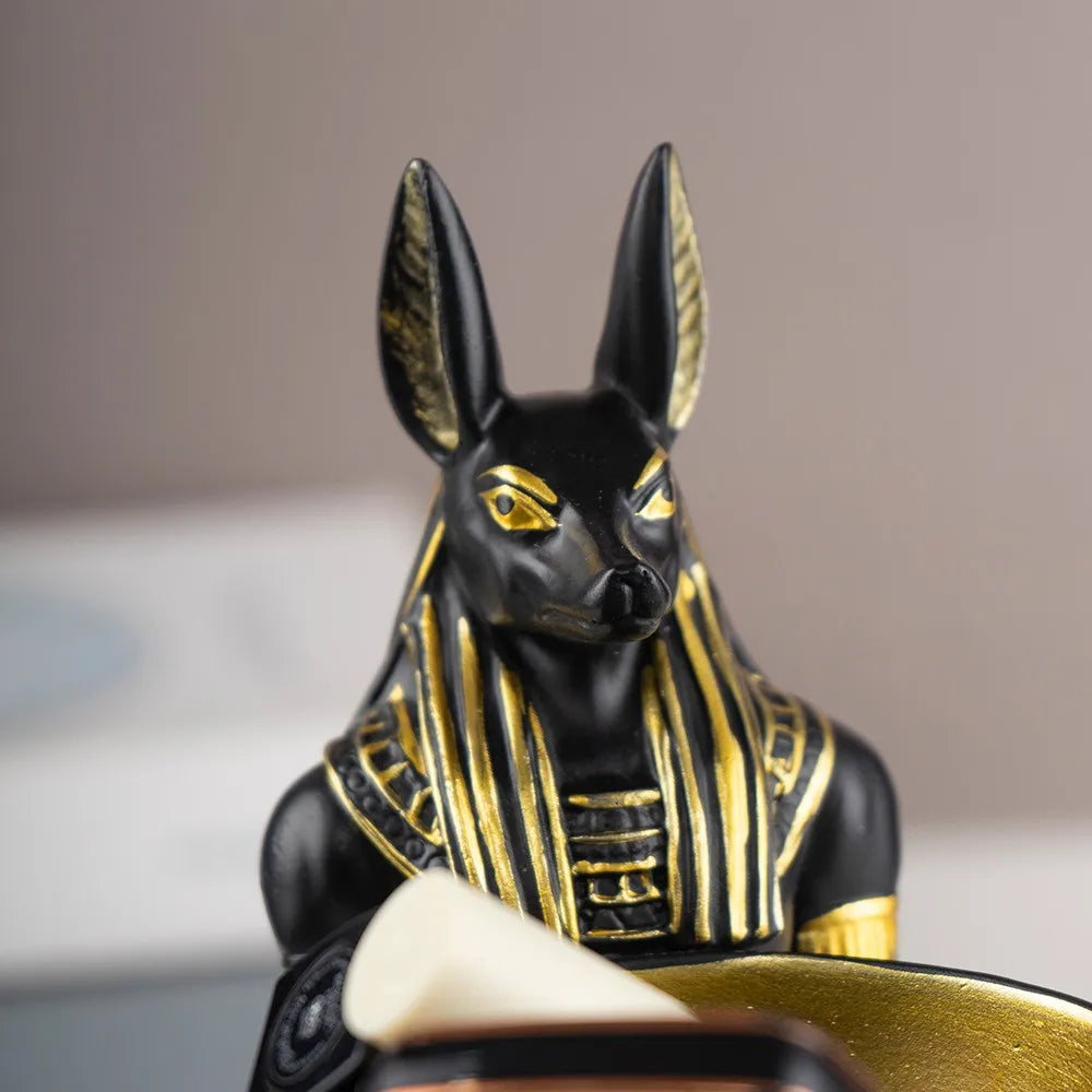 Guérip Anubis Guardian Bowl Sculpture