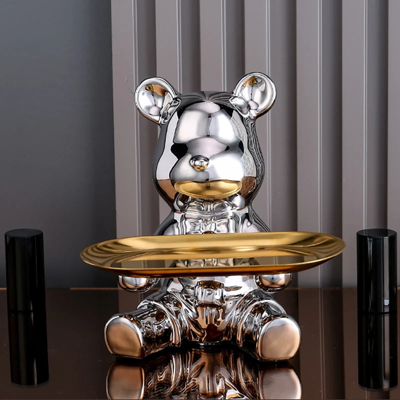 Guérip Color Plated Bear Storage Sculpture
