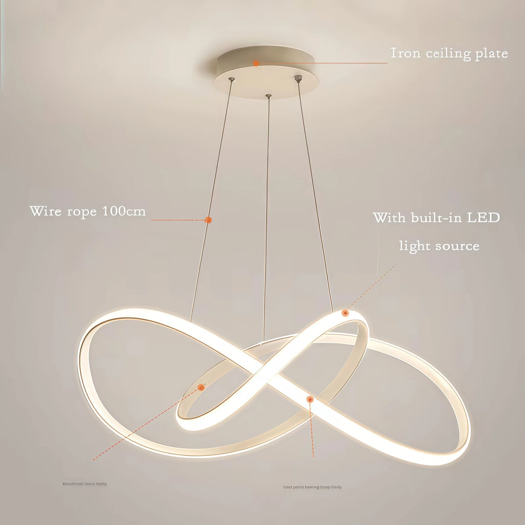 Infinity Loop LED Pendant Light