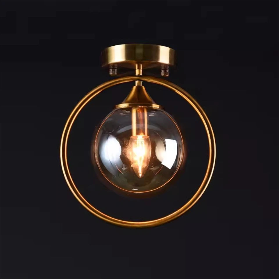 Guérip Halo Ring Glass Ceiling Light