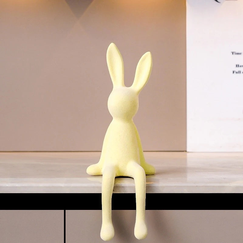 Long-Limbed Rabbit Decorative Figurine