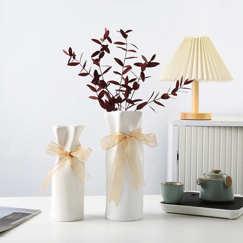 Norév Ceramic Paper Bag Vase