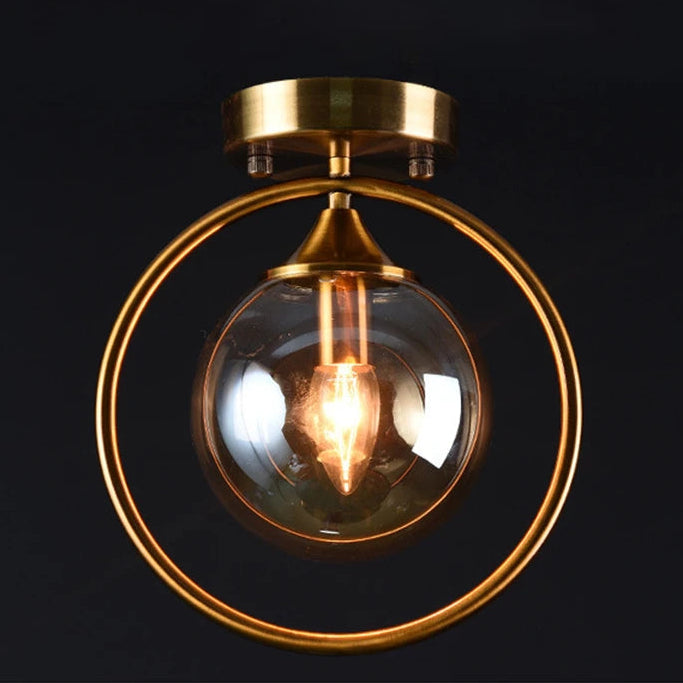 Guérip Halo Ring Glass Ceiling Light