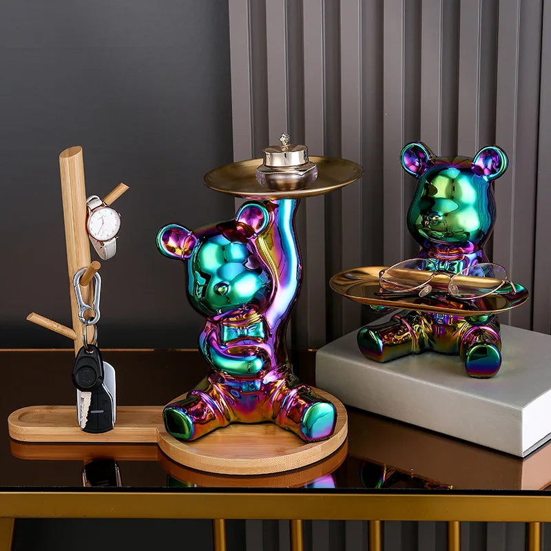 Guérip Color Plated Bear Storage Sculpture