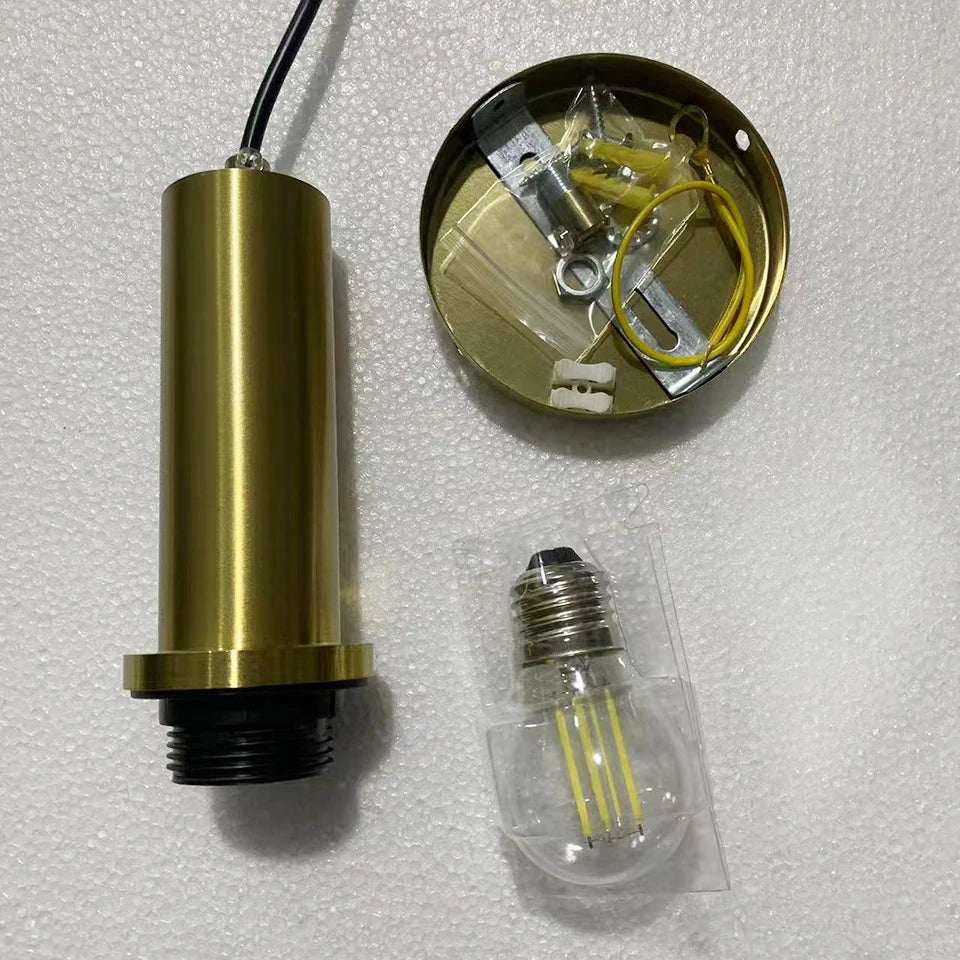 Guérip Retro Striped Glass Pendant Light