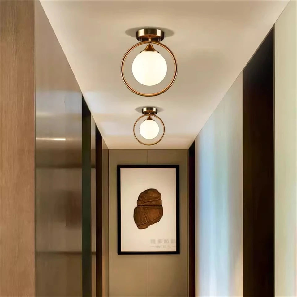 Guérip Halo Ring Glass Ceiling Light