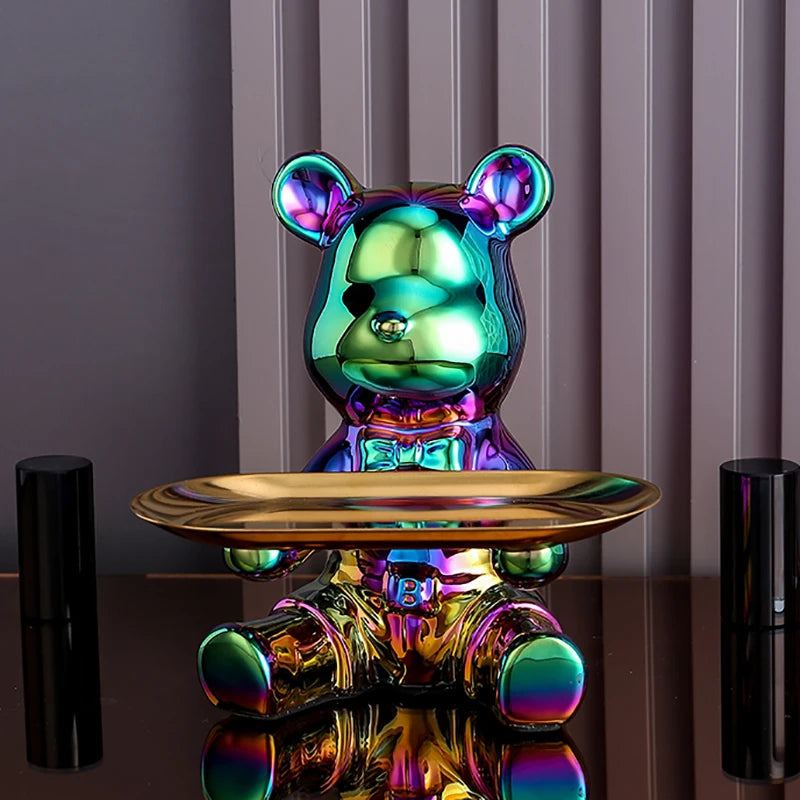 Guérip Color Plated Bear Storage Sculpture