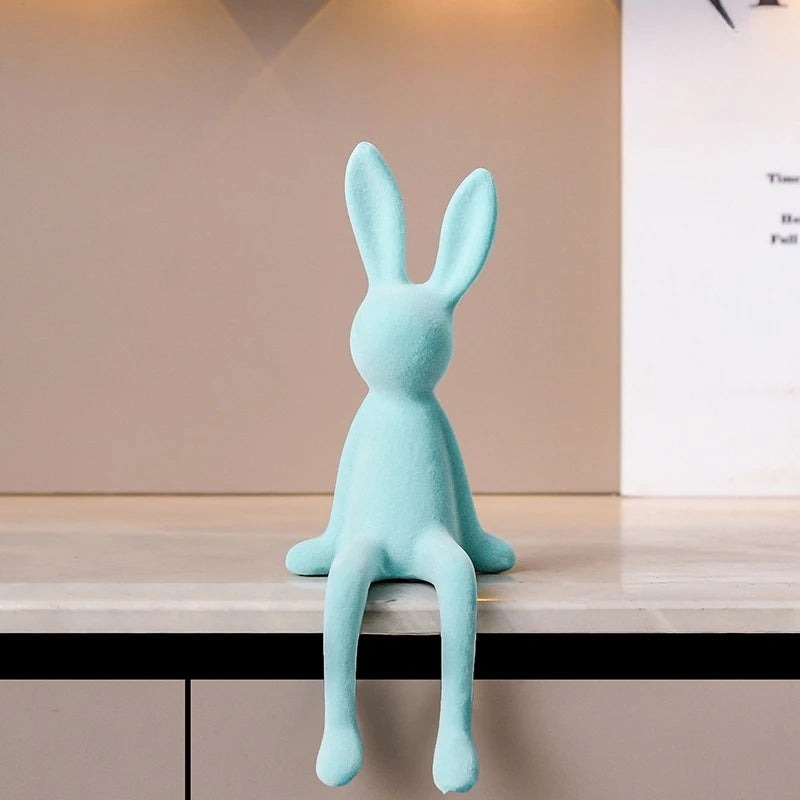 Long-Limbed Rabbit Decorative Figurine