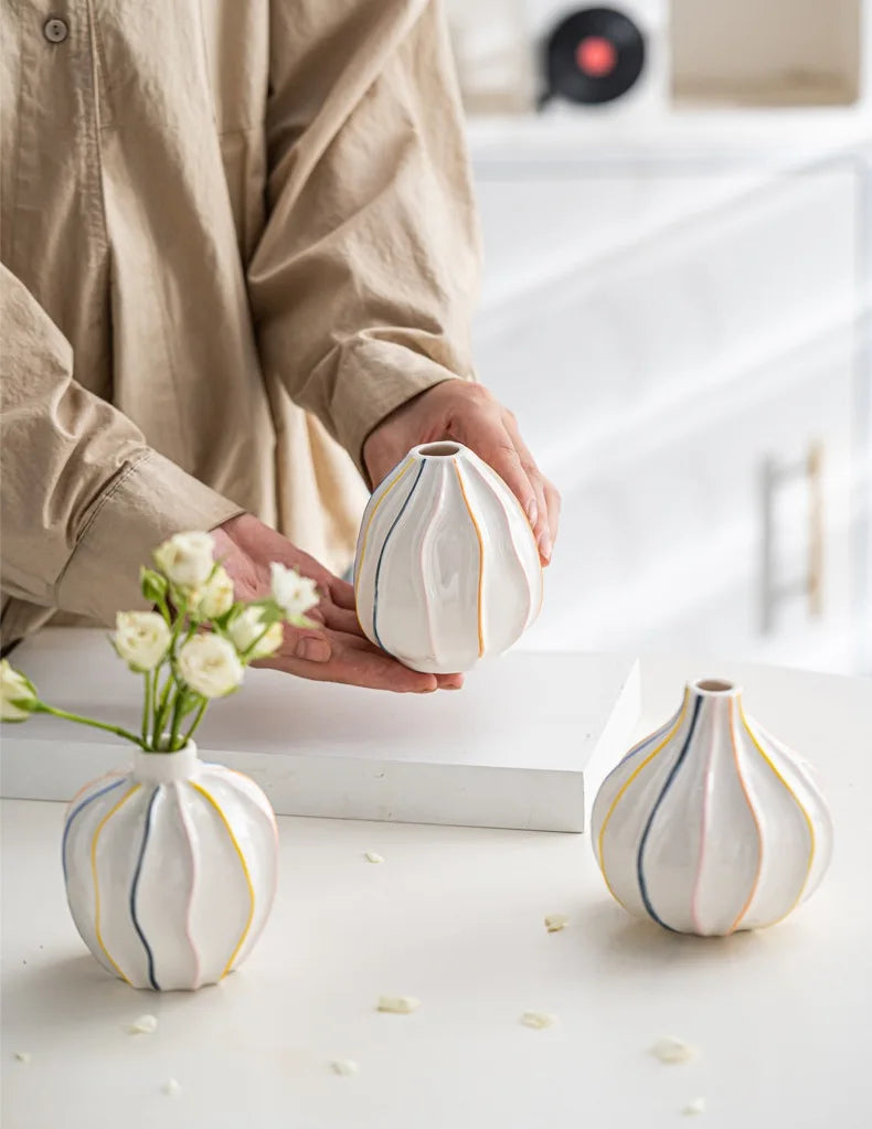 Guérip Cute Bud Vase for Dried Flowers Pampas Grass