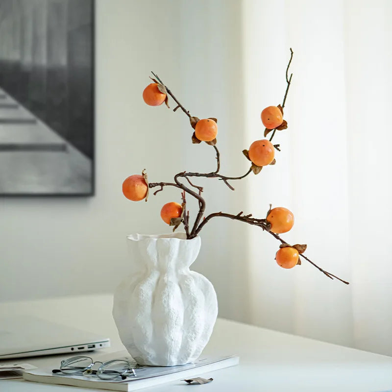Guérip Nordic White Ceramic Vase Centerpiece Ornament