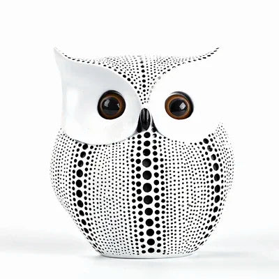 Pointillist Owl Sculptural Object