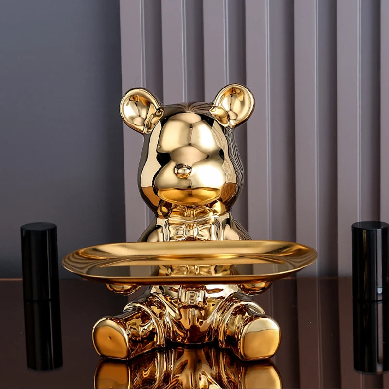 Guérip Color Plated Bear Storage Sculpture