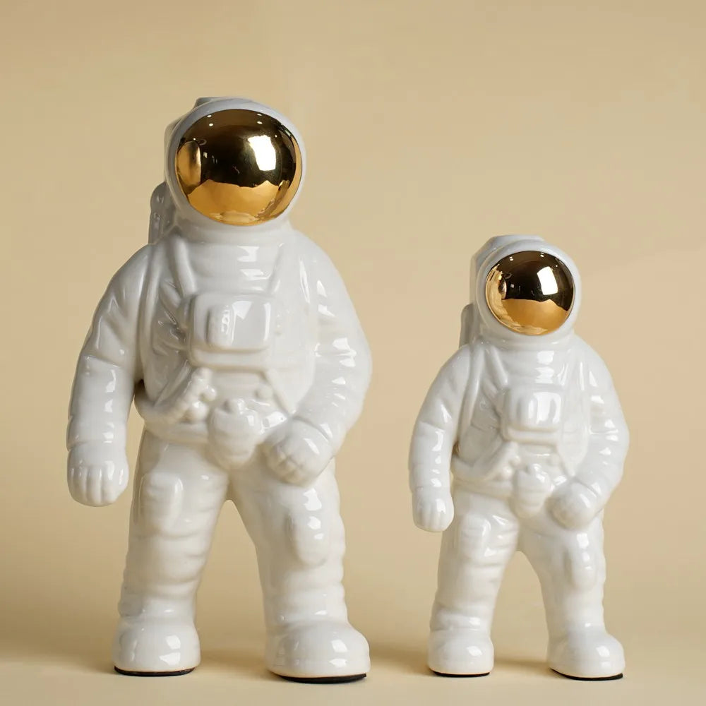 Guérip Porcelain Astronaut Vase Figurines Bookshelves