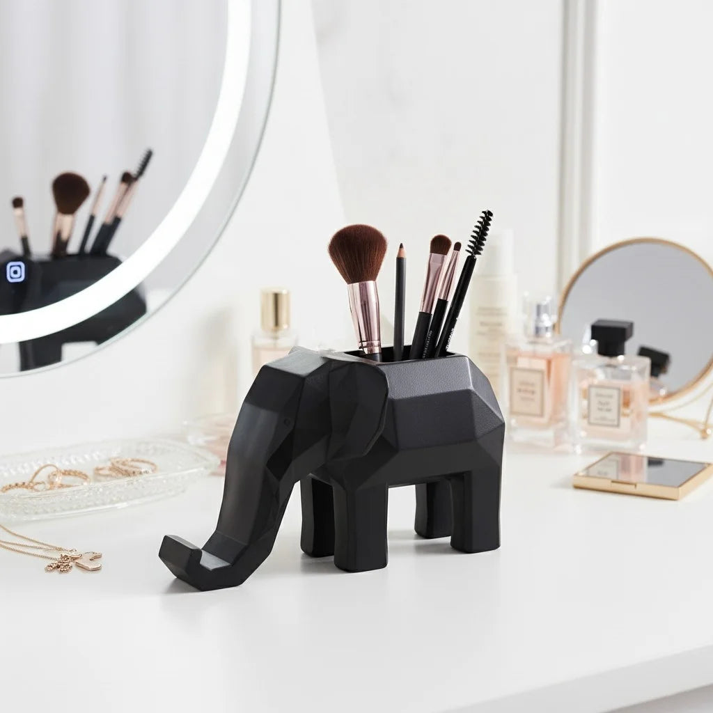 Guérip Geometric Elephant Desk Organizer