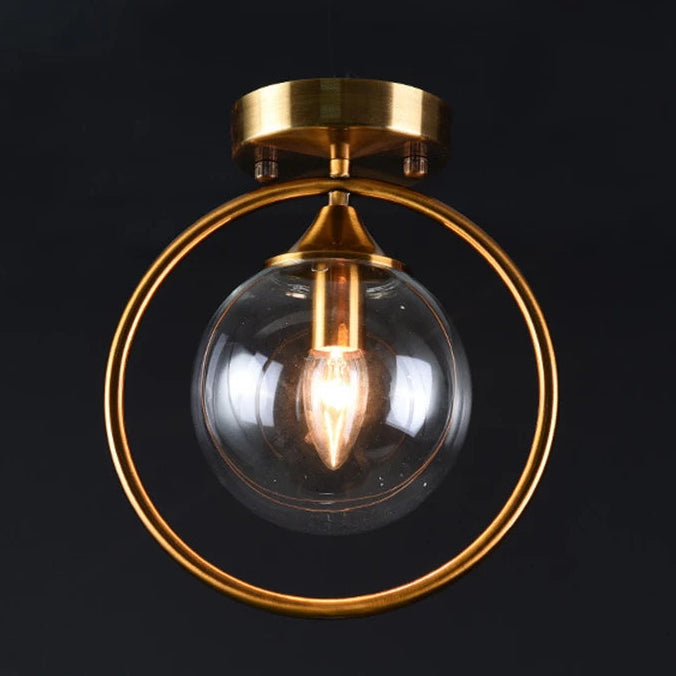 Guérip Halo Ring Glass Ceiling Light