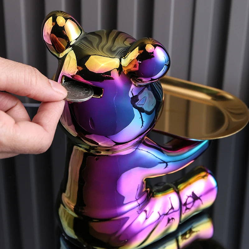 Guérip Color Plated Bear Storage Sculpture