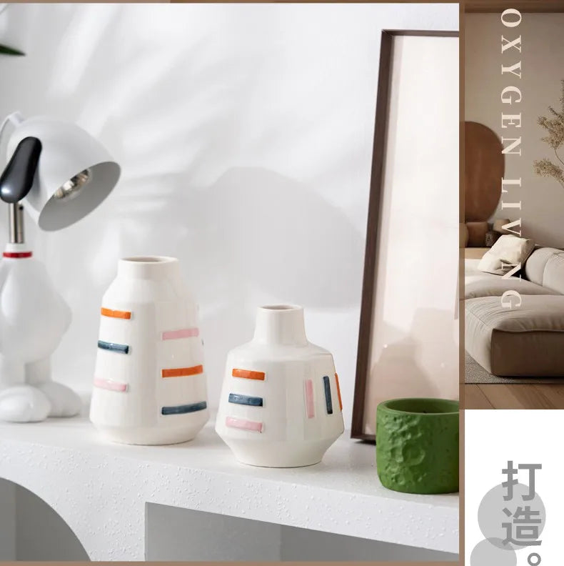 Guérip Simple and Elegant Aesthetic Vase Ceramic