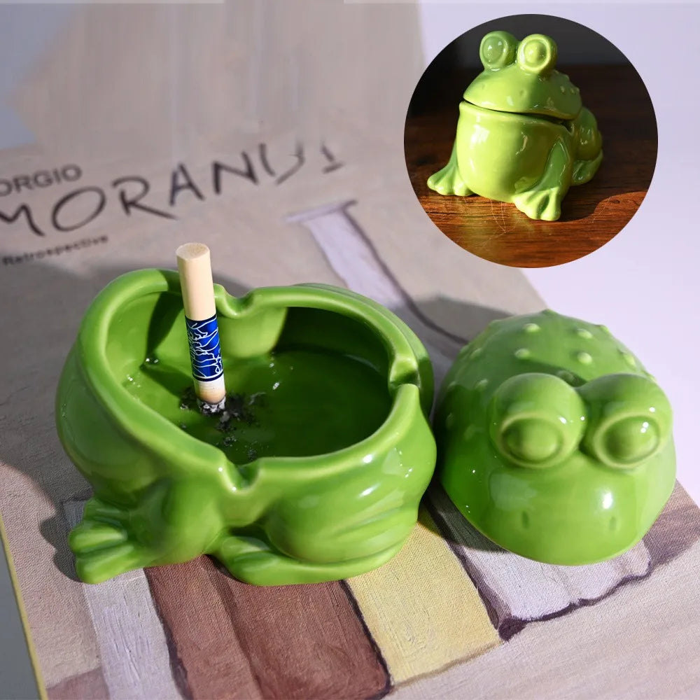 Guérip Playful Frog Ceramic Ashtray