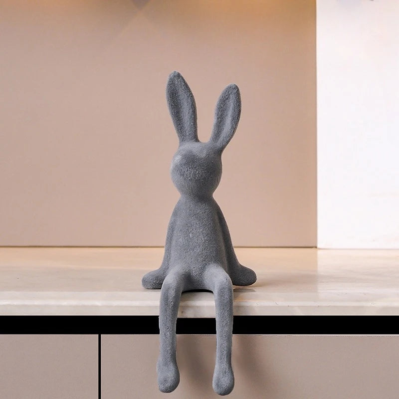 Long-Limbed Rabbit Decorative Figurine