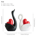 Guérip Swan Couple Love Sculptures