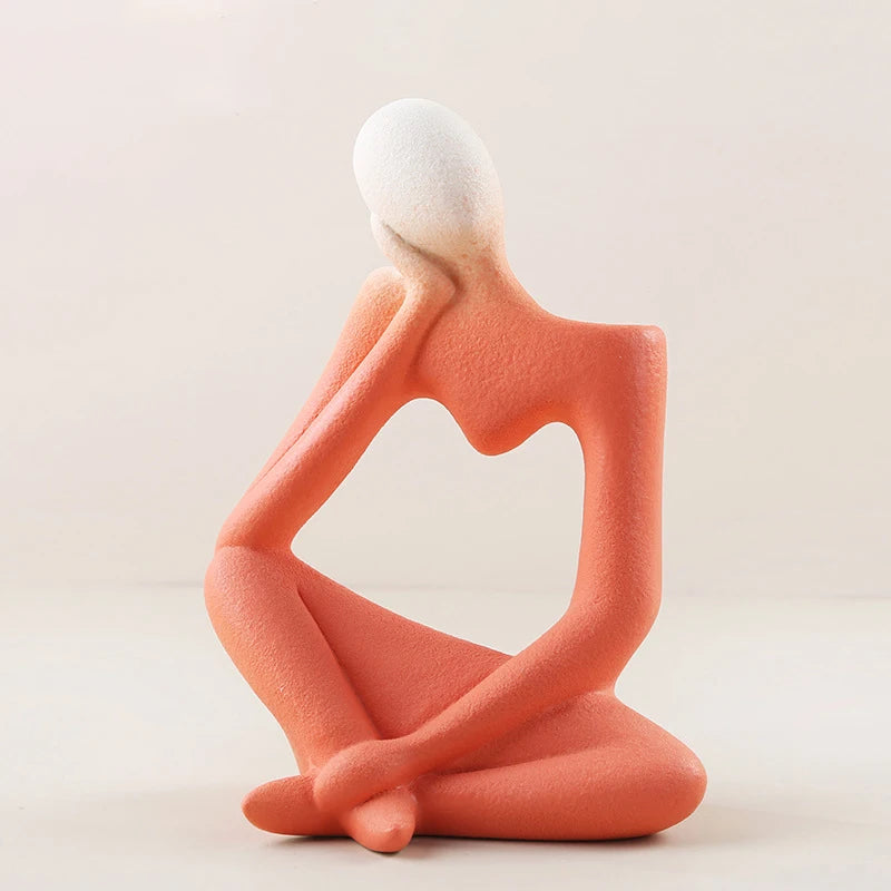 Abstract Thinker Sculptural Vase