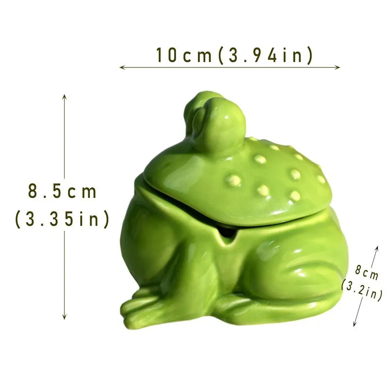 Guérip Playful Frog Ceramic Ashtray