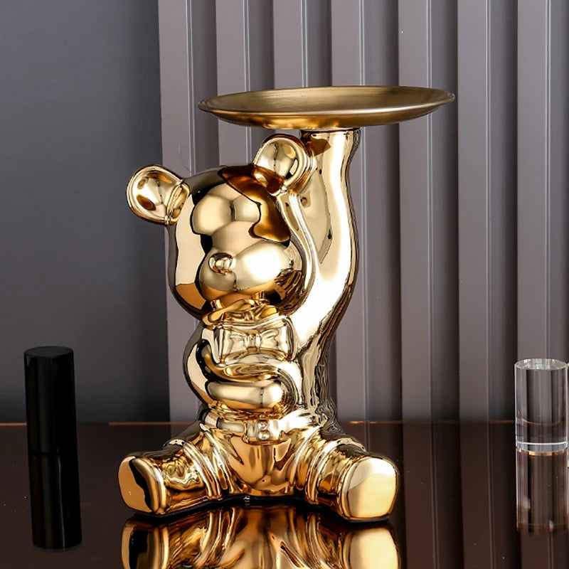 Guérip Color Plated Bear Storage Sculpture