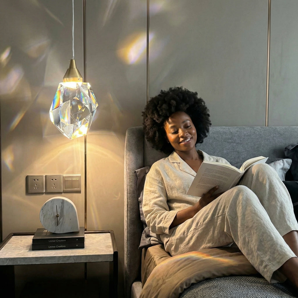 PrismAura Crystal Pendant Light