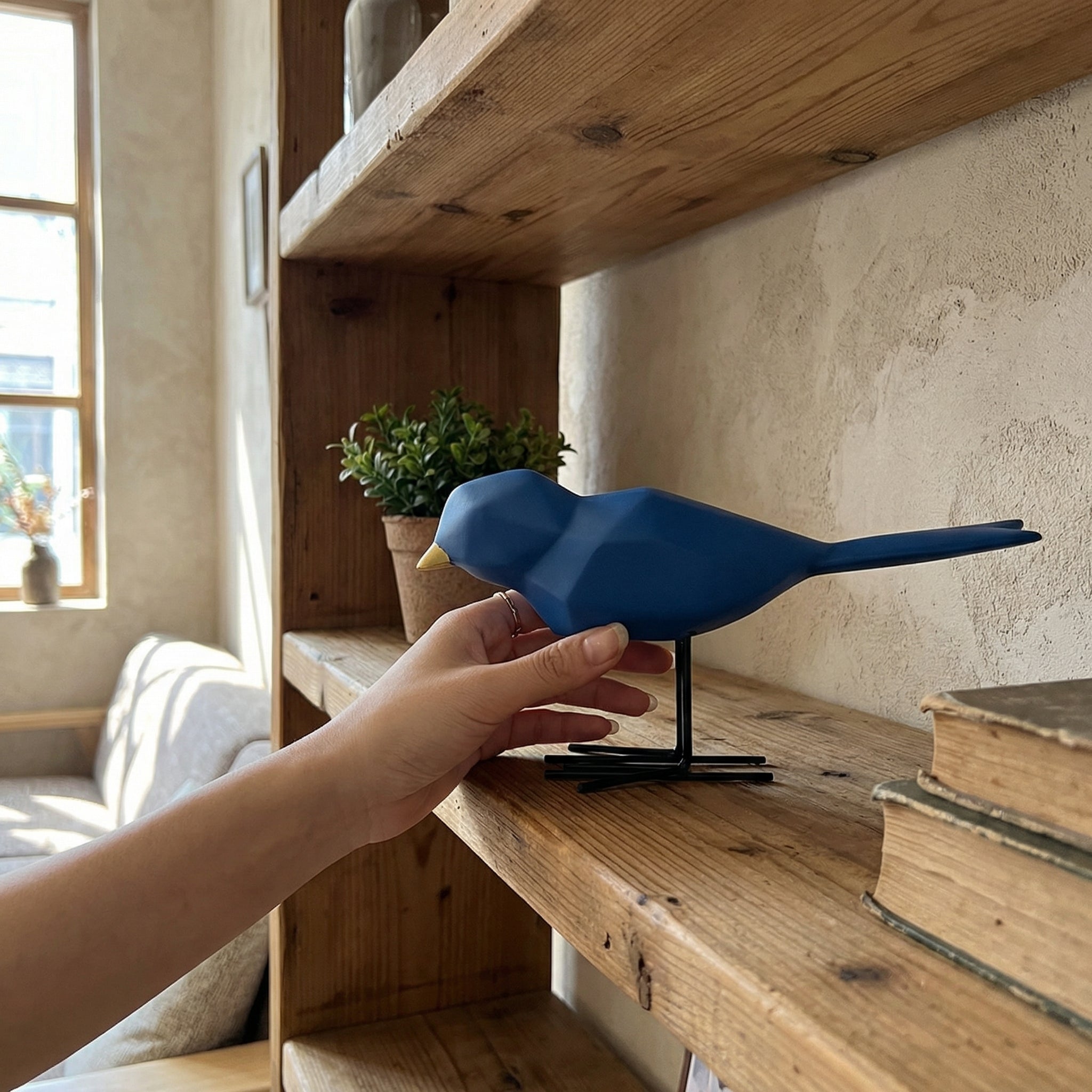 Geometric Bird Sculpture