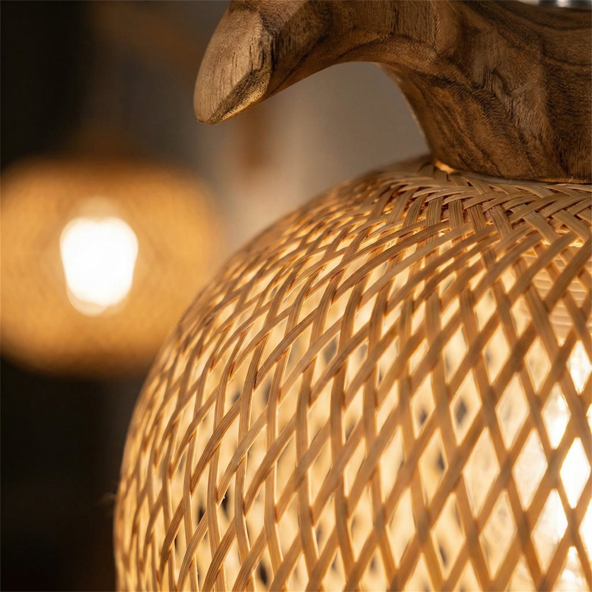 AuraWeave Bamboo Wall Light