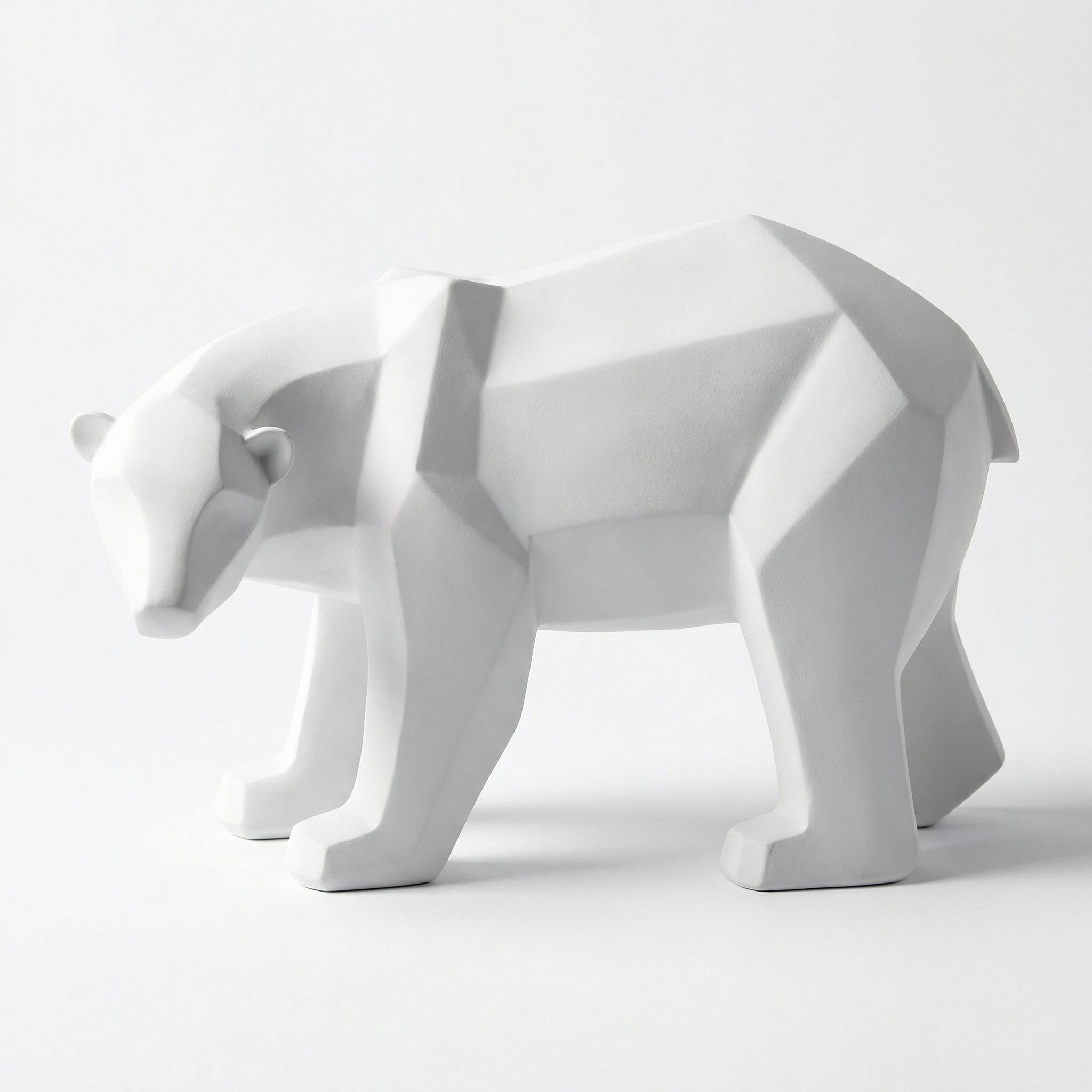Geometric Polar Bear Sculpture