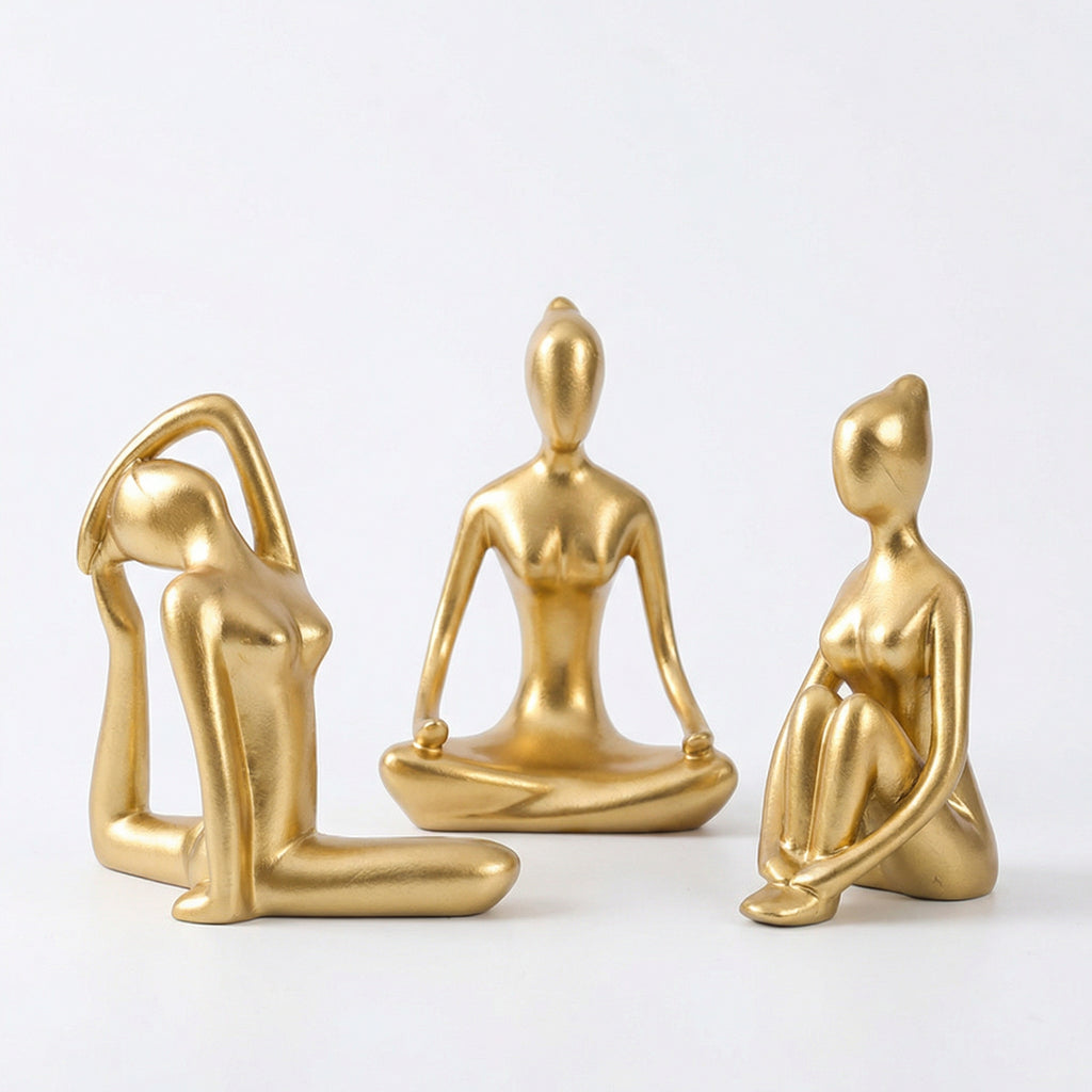 Golden Balance Yoga Figurine