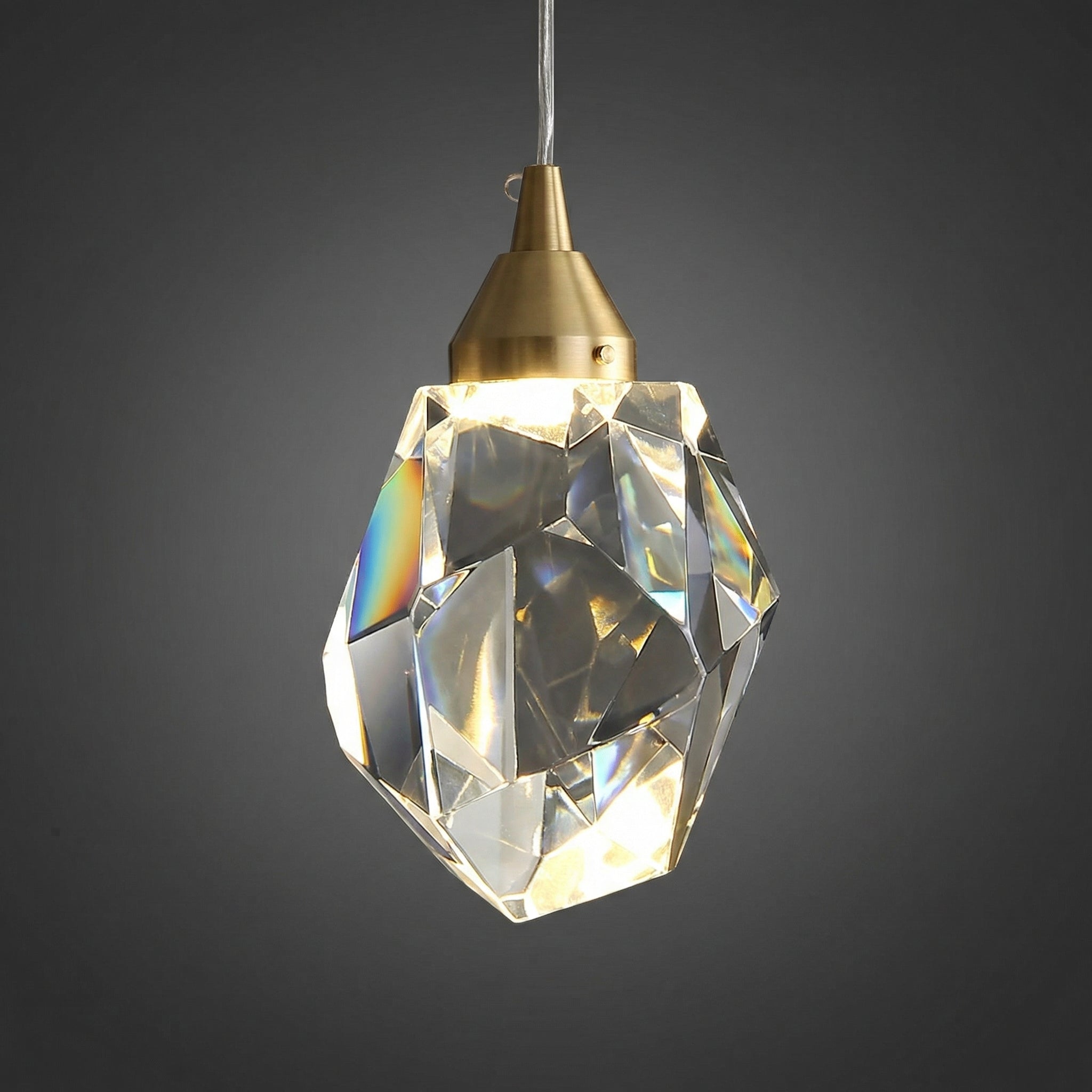 PrismAura Crystal Pendant Light