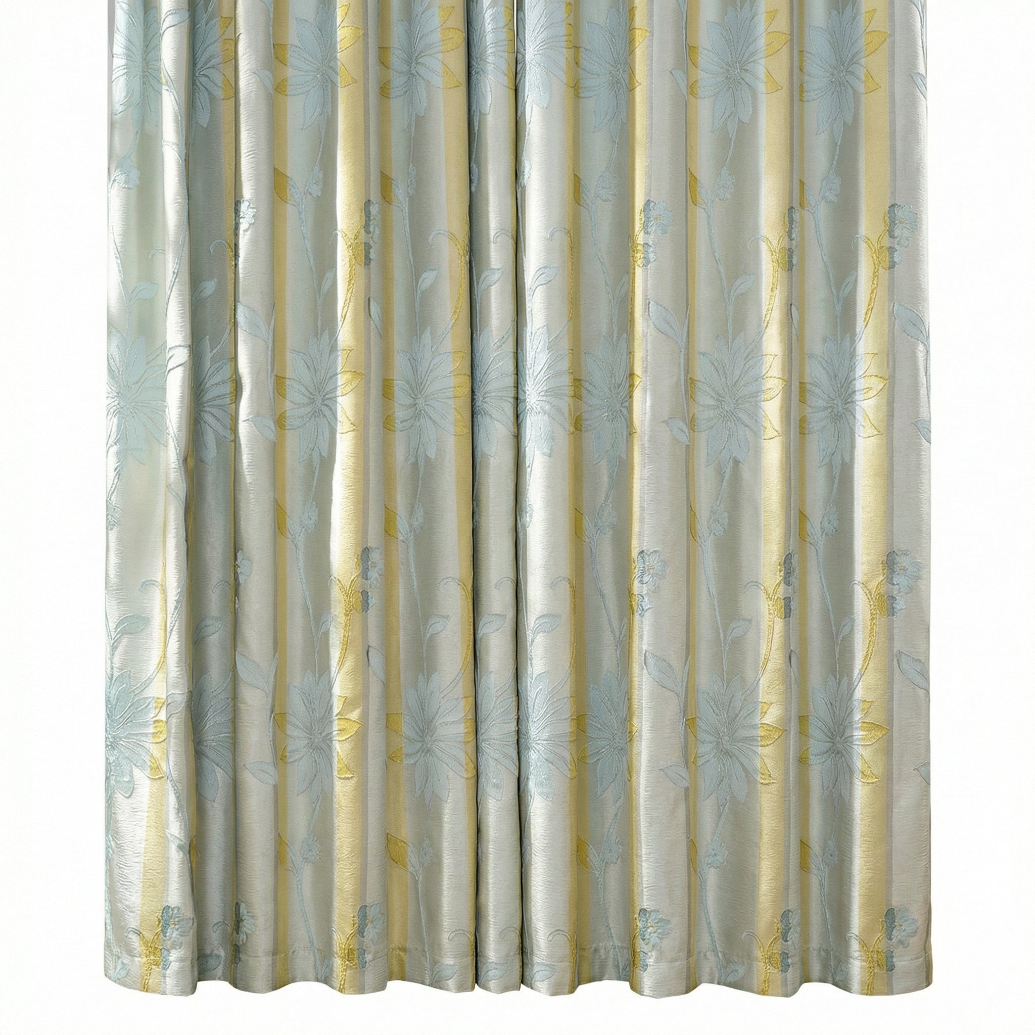Lotus Jacquard Botanical Curtain Panel