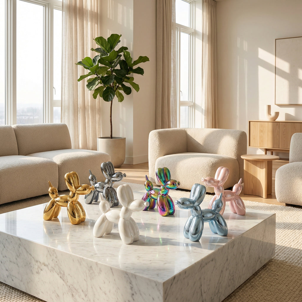 Mirror Balloon Dog Sculpture